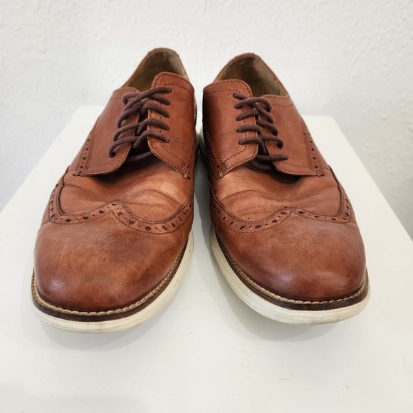 Cole Haan Original Grande Wingtip Oxford Mens size 10.5 Woodbury Ivory C26471 main image 4